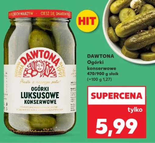 Ogórki luksusowe konserwowe słoik