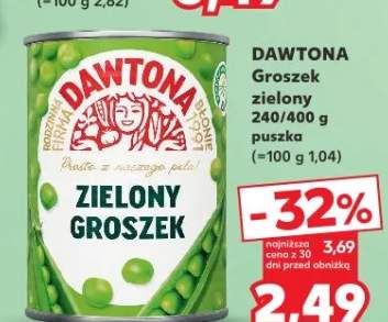 Groszek zielony puszka