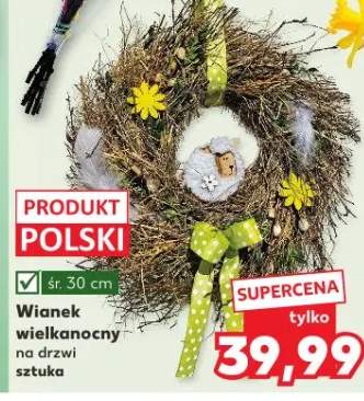Wianek wielkanocny na drzwi
