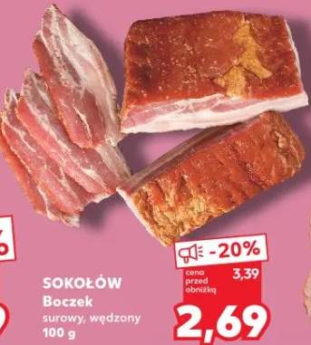 Boczek surowy, wędzony