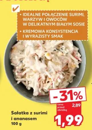 Sałatka z surimi i ananasem