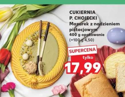 Mazurek z nadzieniem pistacjowym