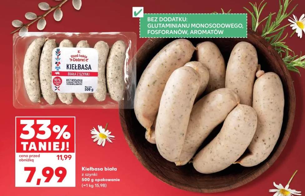 Kiełbasa biała z szynki
