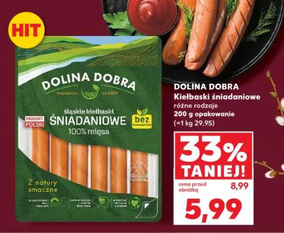 Kiełbaski śniadaniowe różne rodzaje