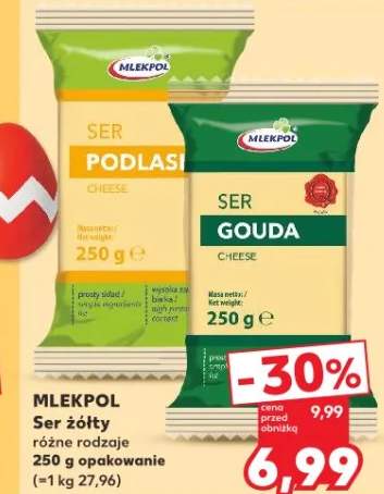 Ser żółty różne rodzaje