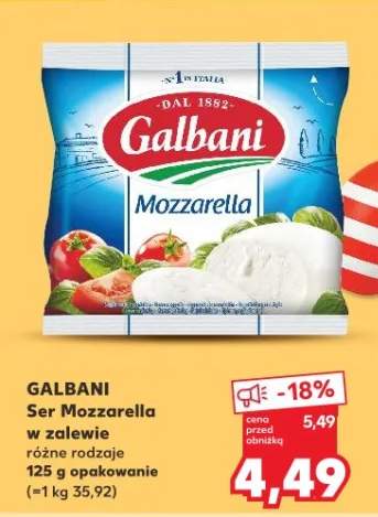 Ser Mozzarella w zalewie różne rodzaje