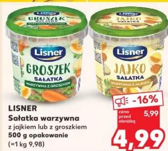 Sałatka warzywna z jajkiem lub z groszkiem