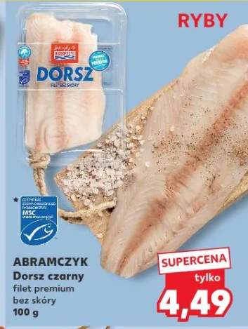 Dorsz czarny filet premium bez skóry