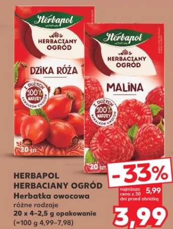 Herbaciany ogród Herbatka owocowa różne rodzaje