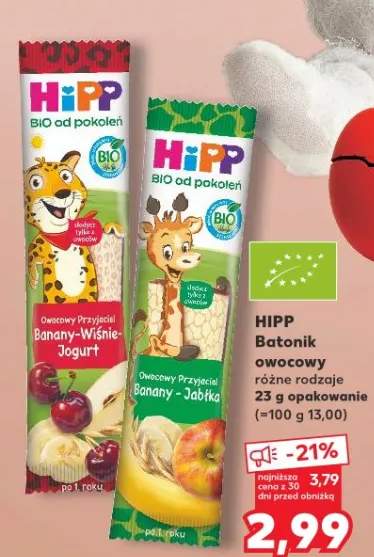 Batonik owocowy różne rodzaje