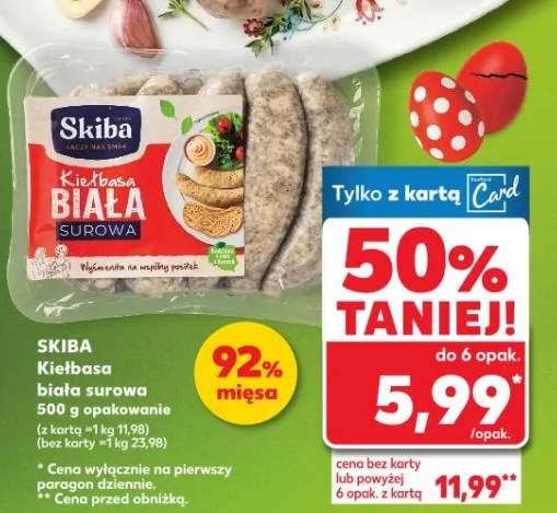 Kiełbasa biała surowa