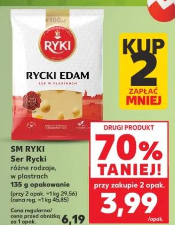 Ser Ryki różne rodzaje, w plastrach 135 g opakowanie