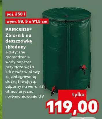 Zbiornik na deszczówkę składany