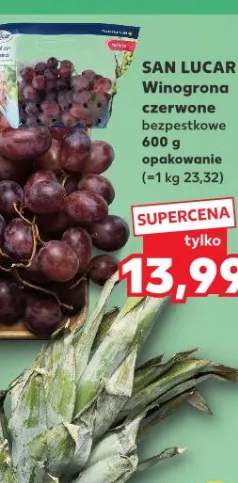 Winogrona czerwone bezpestkowe