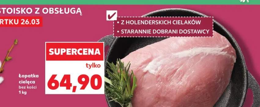 Łopatka cielęca bez kości