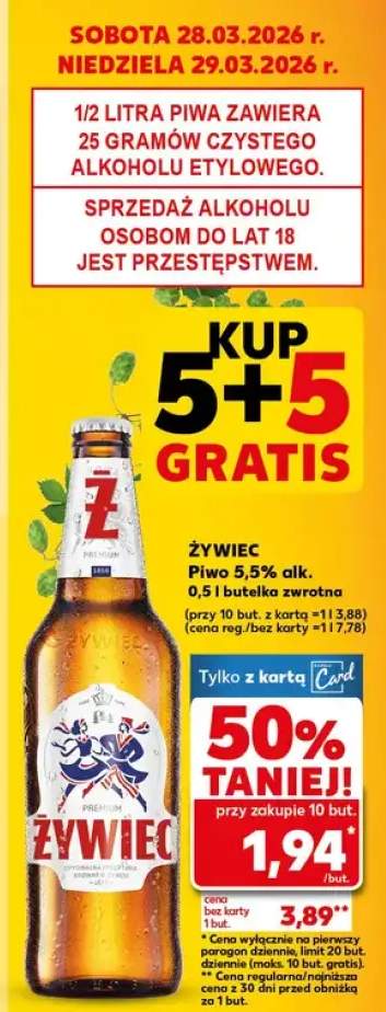 Piwo 5,5% alk. zwrotna