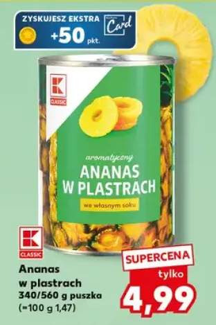 Ananas w plastrach