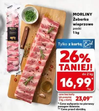 Żeberka wieprzowe paski