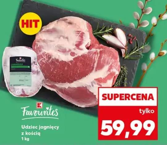 Udziec jagnięcy z kością