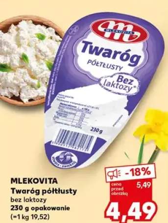 Twaróg półtłusty bez laktozy