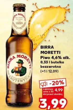 Piwo 4,6% alk. butelka bezzwrotna