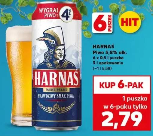 Piwo Harnaś jasne 5,8% alk.