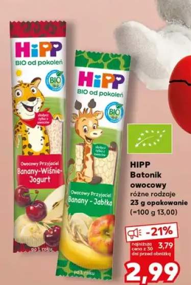 Batonik owocowy różne rodzaje