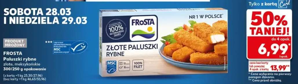 Paluszki rybne złote, maksymalkońskie