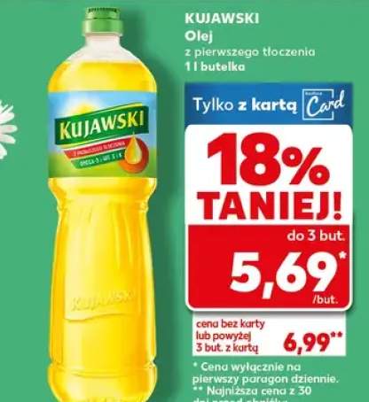 Olej z pierwszego tłoczenia 1l butelka