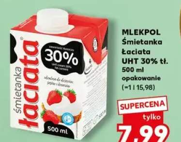 Śmietanka łaciata UHT 30% tł. 500ml opakowanie