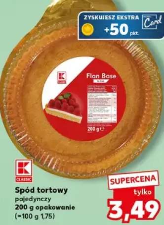 Spód tortowy pojedynczy 200g opakowanie