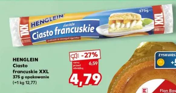 Ciasto francuskie XXL 375g opakowanie