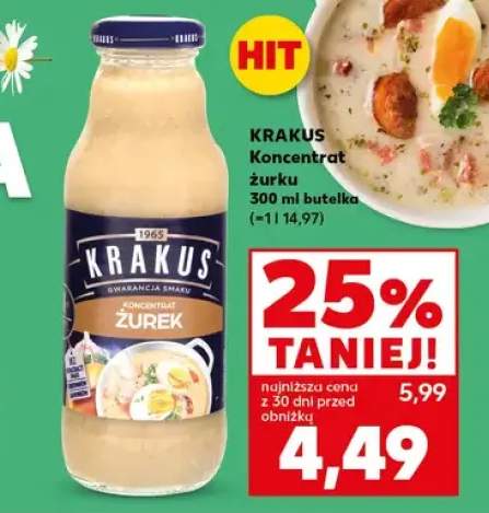 Koncentrat żurku biała butelka