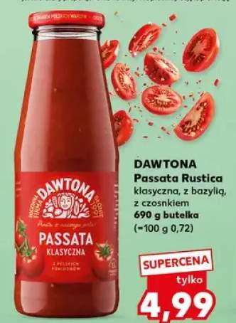 Passata Rustica klasyczna, z bazylią, z czosnkiem