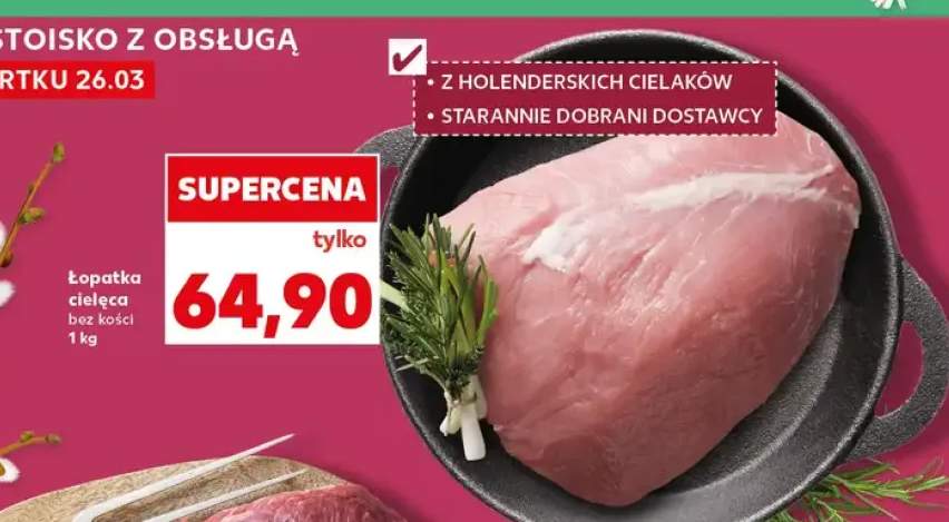 Łopatka cielęca bez kości