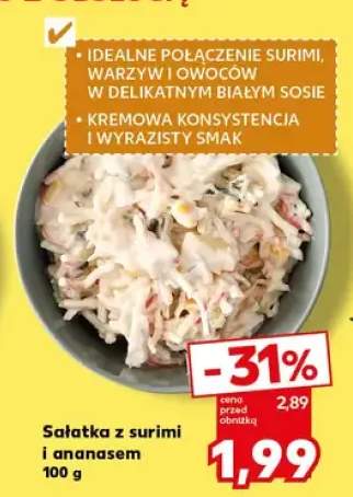 Sałatka z surimi i ananasem