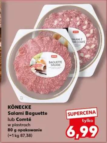 Salami Baguette lub Comté w plastrach