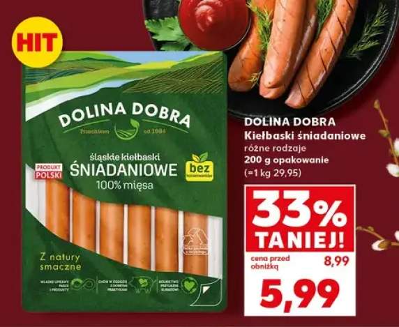 Kiełbaski śniadaniowe klasie kiełbaski