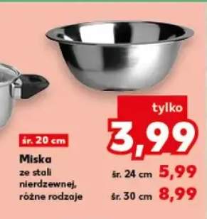 Miska ze stali nierdzewnej różne rodzaje