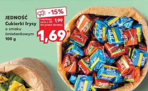 Cukierki Irysy o smaku śmietankowym