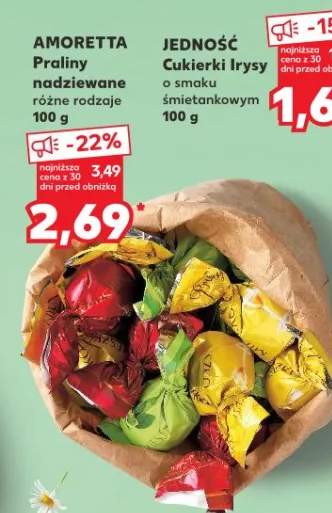 Praliny nadziewane różne rodzaje