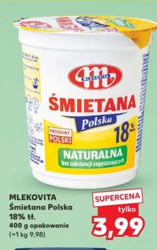 Śmietana polska naturalna