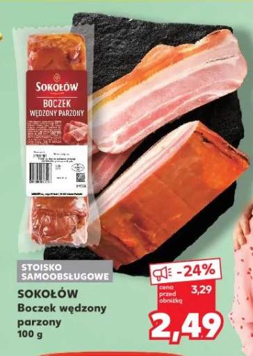 Boczek wędzony parzony