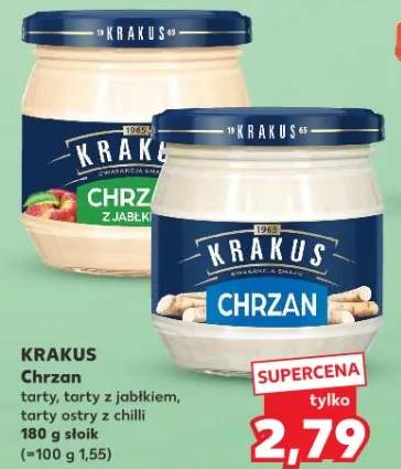 Chrzan tarty, tarty z jabłkiem, tarty ostry z chilli