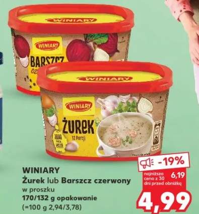 Żurek lub barszcz czerwony w proszku