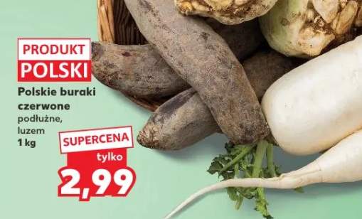 Buraki czerwone podłużne luzem