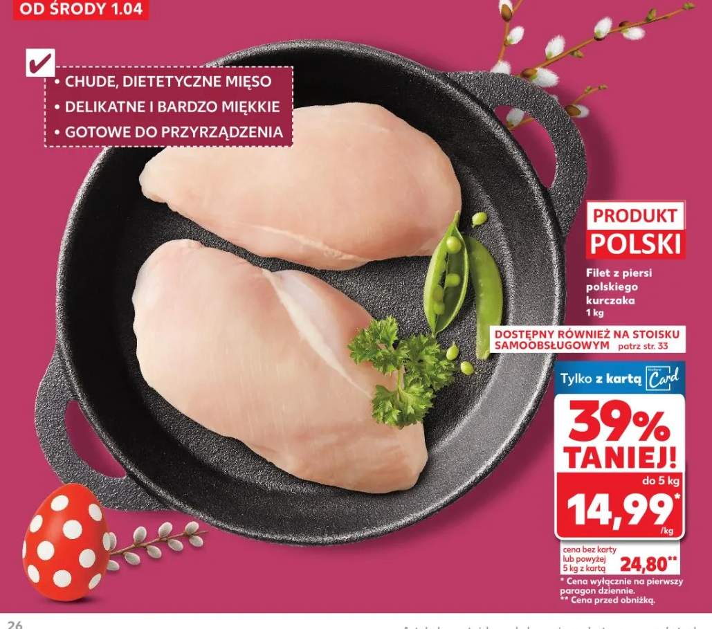 Filet z piersi polskiego kurczaka