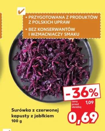 Surówka z czerwonej kapusty z jabłkiem