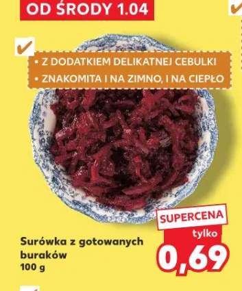 Surówka z gotowanych buraków