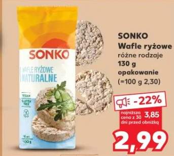 Wafle ryżowe różne rodzaje